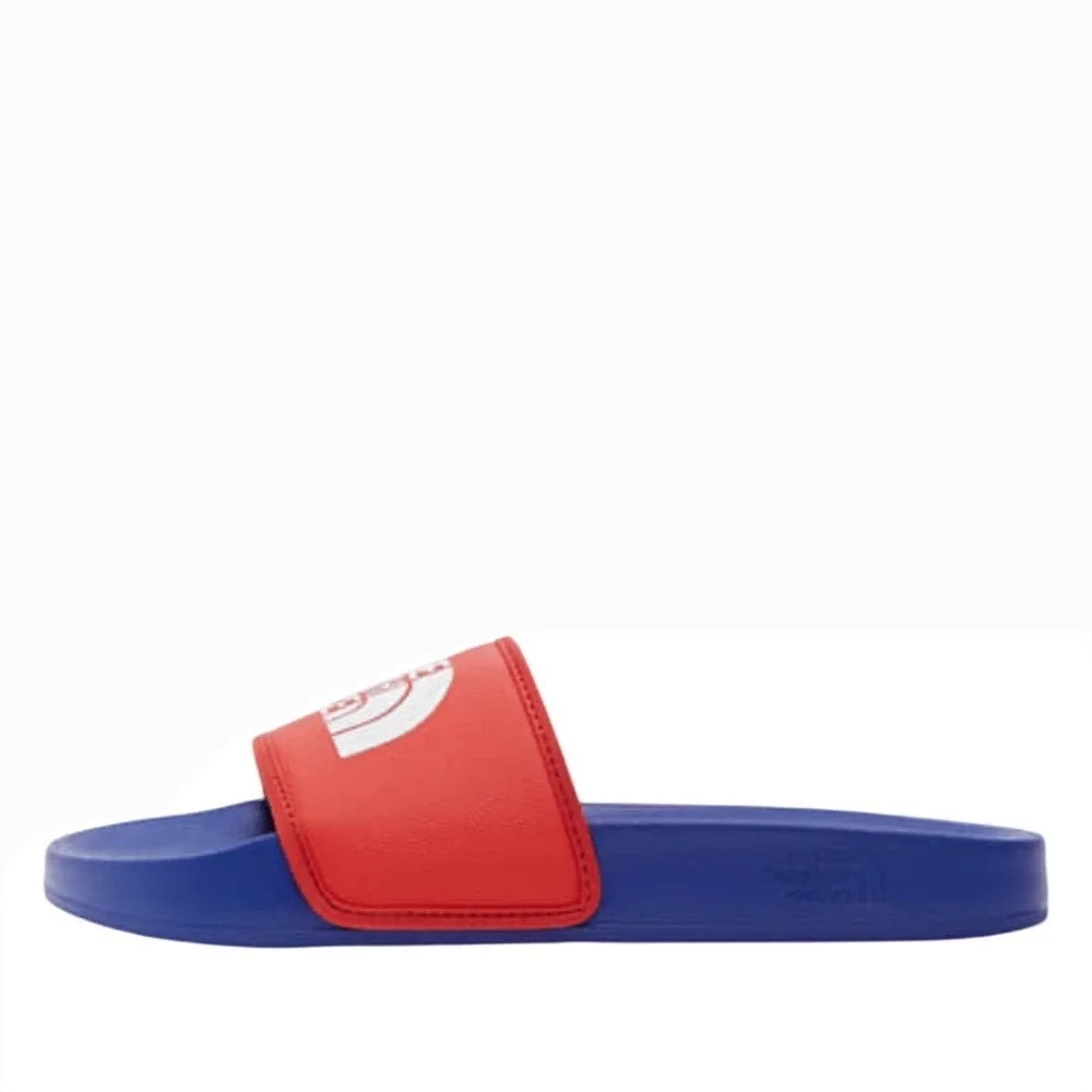 The North Face Mens Base Camp Slide III Blue Red Sandals NF0A4T2R Size 8